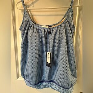 CABANA LIFE® BLUE DIAMOND BLOUSON TANKINI